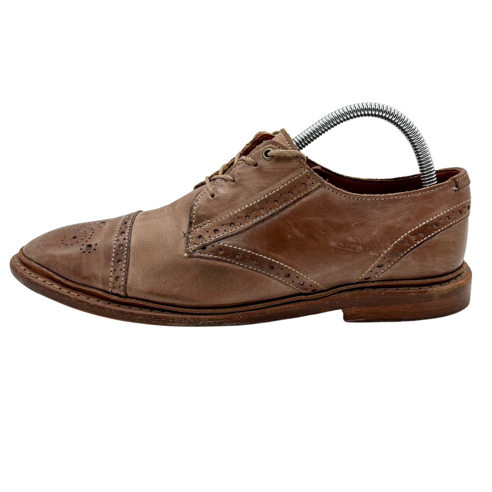 Allen Edmonds Bainbridge Cap Toe Oxford Brown Leather Mens Dress Shoes 8 D‎ 8176